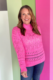 Catch Yourself Knit Sweater - Pink
