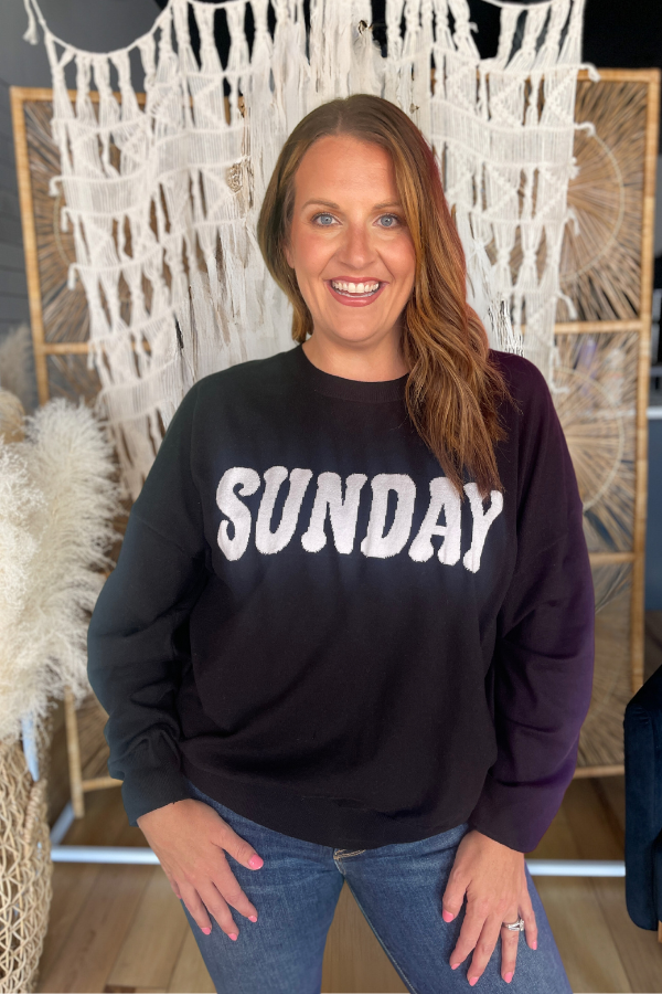Sunday Sweater- Black