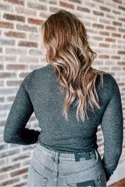 Timeless Basic Top- Charcoal