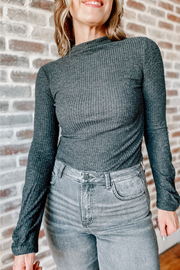 Timeless Basic Top- Charcoal