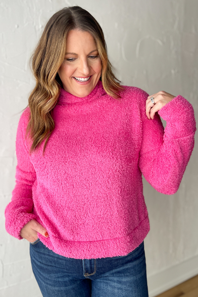 Cuddle Cloud Sweater- Pink