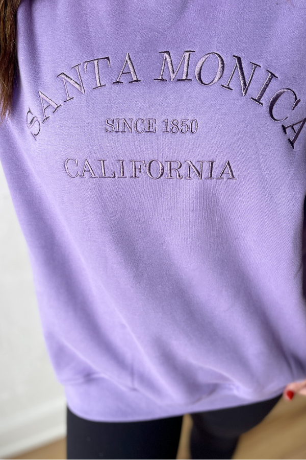 Santa Monica Crewneck- Lavender