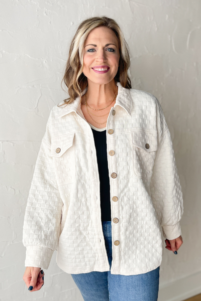 The Vail Quilted Jacket- Cream