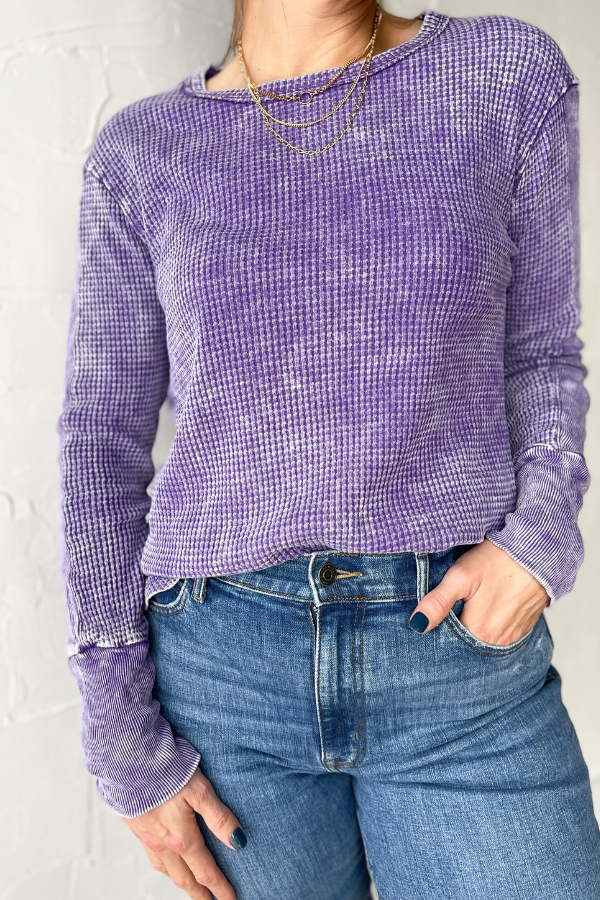 The Weekend Lounger Top-Lavender
