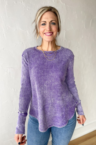 The Weekend Lounger Top-Lavender