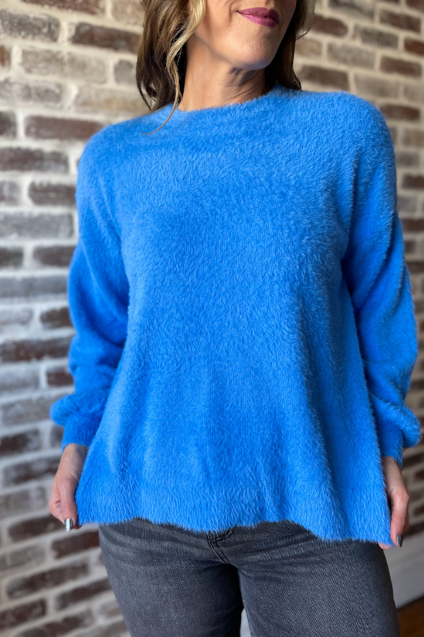 On Cloud Nine Sweater- Blue
