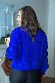 Arctic Dreams Sweater- Royal Blue