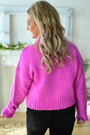 Icy Whisper Sweater- Pink