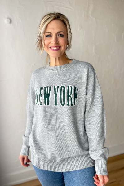 New York Sweater- Grey