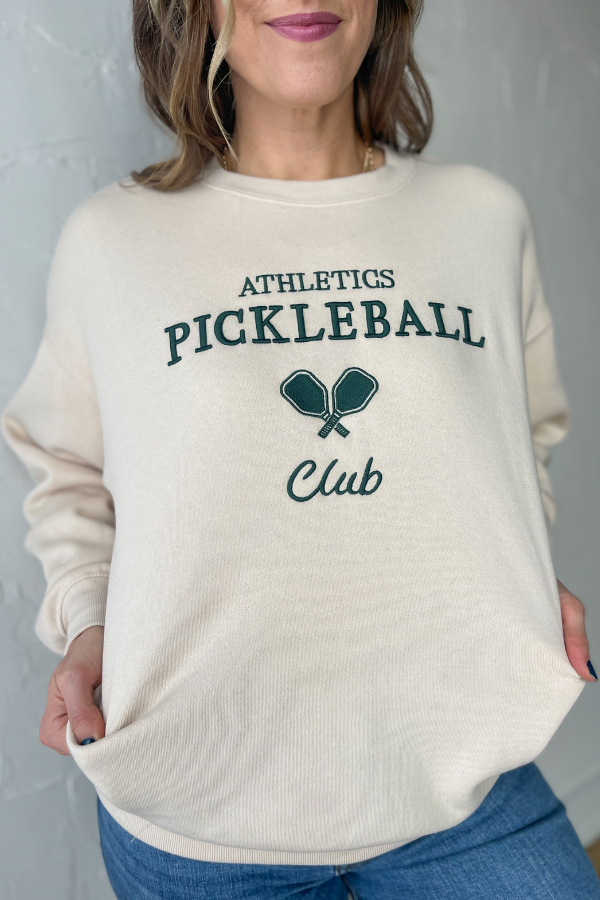Athletics Pickleball Sweatshirt - Cream