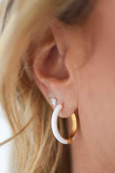 The Paula White Hoop Earrings
