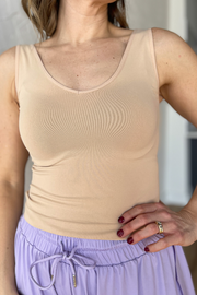Reversible Seamless Tank- Nude